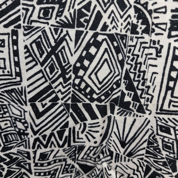 Mossimo Supply Co | Black and White Geometric Pattern Tank Dress w/ Back Cut Out - Picture 4 of 15